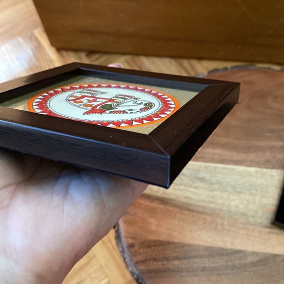 Set of four 4 small decorative cottagecore pictures, framed, glass - Picture 9 of 13